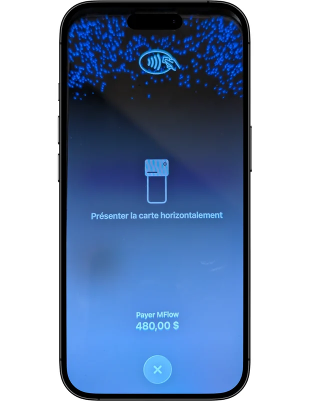 Encaissement par carte sans contact sur le téléphone du chauffeur